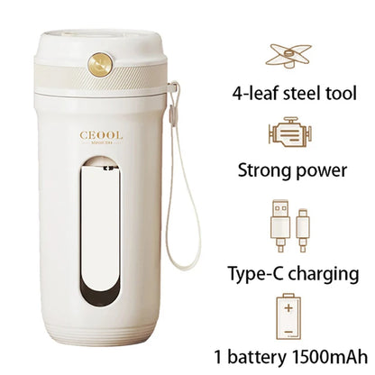 Portable device with features listed on a white background